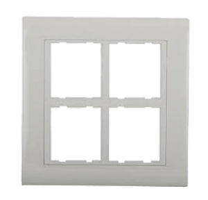 Legrand Myrius 8M Cover Plate With 4x2 Frame, 6732 09